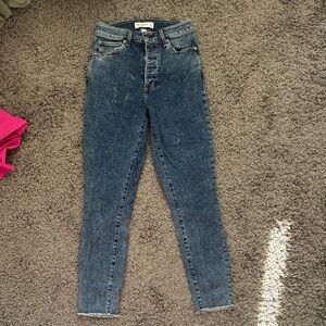 Abercrombie & Fitch High Rise Ankle Skinny Jeans - Curve Love with Short inseam